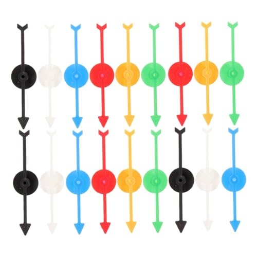 ibasenice Mehrzweck-pfeilspinner-Set 18-teilig Kunststoff-spielpfeile Plattenspieler-indikatoren für Party-Spielzeug Im Klassenzimmer von ibasenice