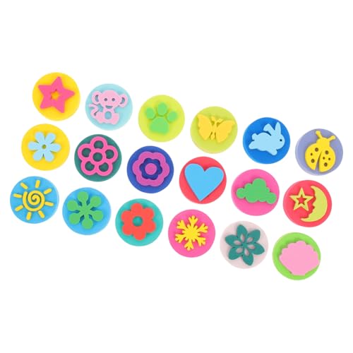 ibasenice 18 Stück Teiliges Stempelset Doppelseitige Eva Malstempel Bunte Scrapbooking Siegel Kindergarten Aktivitätspreis Kreatives Bastelspielzeug für Jungen und Mädchen ibasenice 18 Stück Teiliges Stempelset Doppelseitige Eva Malstempel Bunte Scrapbooking Siegel Kindergarten Aktivitätspreis Kreatives Bastelspielzeug für Jungen und Mädchen von ibasenice