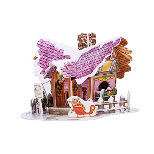 ibasenice 1Stk 3D-Puzzle- valtinstaggeschenke valetinstagsgeschenk Educational Toys Lernspielzeug D Puzzle Hand Architekturmodell-Puzzle Weihnachten 3D-Puzzle von ibasenice