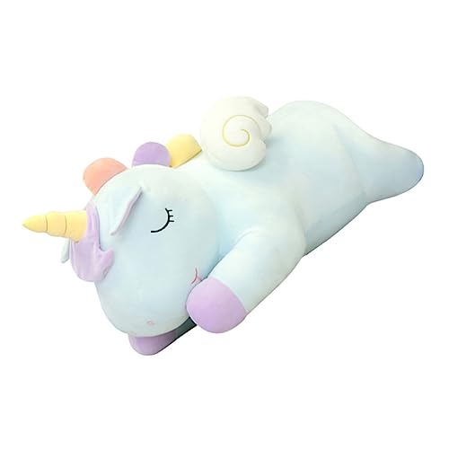 ibasenice 1Stk Einhorn-Kissen Spielzeug Tiere Schmuck Kinder Puppen kinderpuppe weihnachsgeschenke autodeko weihachtsgeschenk schenken Plüschtier Wurfkissen in Einhornform PP Baumwolle Green von ibasenice