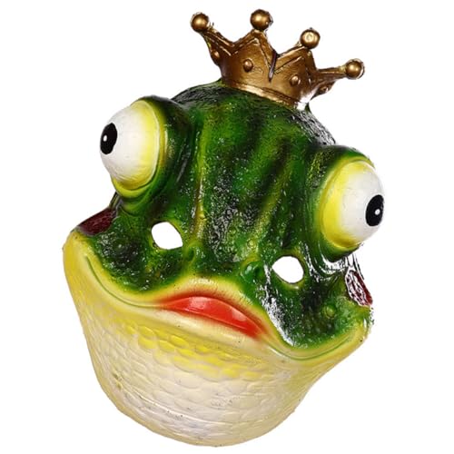 ibasenice 1Stk Frosch Maske halloween masken halloweenmaske haloween mask tier masken Party-Kopfschmuck Schnallen für Schals Lustige Kopfbedeckung Maskerade-Kopfbedeckung PU-Schaum Green von ibasenice