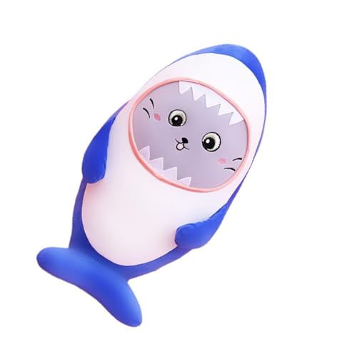 ibasenice 1Stk Hai-Plüschpuppe Kuscheltier Shark plushies Stoffhai Meerestier Stofftier Plüschtiere für Jungen Hai umarmbares Hai Einrichtungsspielzeug Daunen Baumwolle Blue von ibasenice