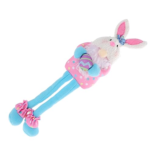 ibasenice 1Stk Kaninchen-Verzierung für kinderspielzeug tischdeko esstisch Cuddly Bunny wohnungsdeko Cartoon-Hase- Kaninchenpuppe langbeiniger Hase Polyester Blue von ibasenice