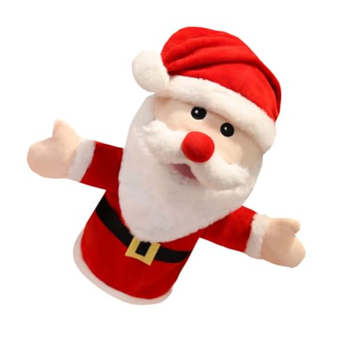 ibasenice 1Stk Santa Handpuppe Weihnachtsmannpuppe Kuscheltiere weihnachtsmann handpuppe ab 1 Jahr Junge lernspielzeug Fingerspielzeug für schöne weihnachtsspielzeuge von ibasenice