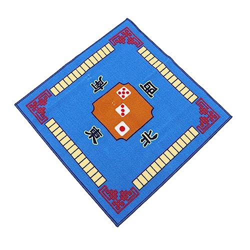 ibasenice 1Stk Tischtuch Blaue tischdecke Blaue Tischauflage Spiele Tischdecke Geräuschreduzierende Mahjong Matte Tischabdeckung für Brettspiele Mahjong-Karten Pokermatte Tischset Blue von ibasenice