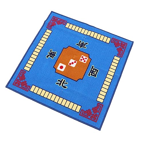 ibasenice 1Stk Tischtuch Tischdecke für Mahjong Mahjong-Tischmatte Mahjong-Fliesen Tischabdeckung für Brettspiele Mahjong-Matte Blaue tischdecke Blaue Tischauflage Pokermatte Tischset Blue von ibasenice