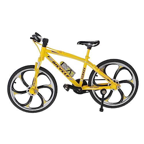 ibasenice 1stk Fingerrad Fingerspielzeug Partygeschenke Fingertrainingsspielzeug Kinderspielzeug Fingerspitzenbewegungsspielzeug Alu-fingerbike Finger Fahrrad Ferrolegierung Yellow von ibasenice