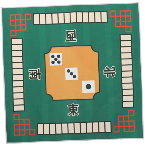 ibasenice 1stk Mahjong-Matte Brettspieltisch China Mahjong Spielmatte Schachbrett Pokertischplatte Mahjong-tischsets Spielfeste Matte Tischdecke Für Mahjong Mahjong-Tisch Klappbar Green von ibasenice