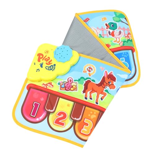 ibasenice 1stk Musikdecke Für Die Frühe Bildung Musikspielzeug Für Tastaturdecke Für Kinder Musikalischer Teppich Tastenklavier Tasten Klavierspielzeug Musik-Tanz-spielmatte PVC Colorful von ibasenice