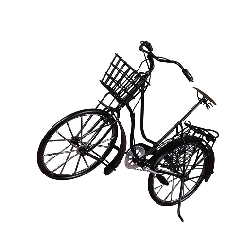 ibasenice 1stk Ornament Handwerk Mini-Bike-Modell Retro-Desktop-Ornament Vintage-Fahrrad-dekor Metallfinger-Mountainbike-Spielzeug Vintage Metallverzierungen Mini-Bikes Schreibtisch Zubehör von ibasenice