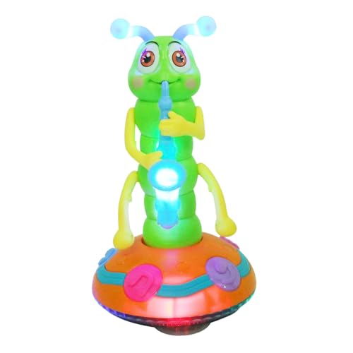 ibasenice UFO Spielzeug Baby Bauchlage Spielzeug Baby 1stk Raupen Horn Lustiges Schillerndes Lichtspielzeug Cartoon- Kinderbeleuchtung Elektrisches Leichtes Kinderspielzeug Abs von ibasenice