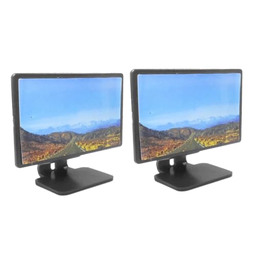 ibasenice 2 Maßstab Realistische Puppenhaus Fernseher aus Langlebigem Kunststoff Modernes Design für Wohnzimmerdekoration und Sammlerstücke ibasenice 2 Maßstab Realistische Puppenhaus Fernseher aus Langlebigem Kunststoff Modernes Design für Wohnzimmerdekoration und Sammlerstücke von ibasenice