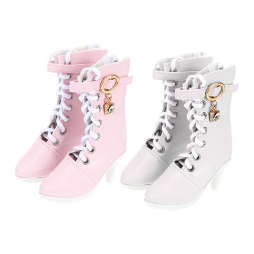 ibasenice 2 Paar Schuhe puppenkleiderschrank Puppenaccessoires Puppenschuhkollektion Mini-Puppenhausschuh- Puppenstiefel Schuhe Puppenaccessoire-Schuhe Puppenschuhe Baumwollseil von ibasenice