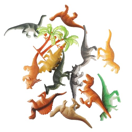 ibasenice 2 Packungen Tiermodell Spielzeuge Lebendige Dinosaurier Bastelarbeiten Dinosaurier Spielzeug Realistische Lehr Requisiten Heimdekorationen Dinosaurier Figuren Desktop von ibasenice