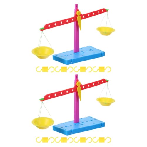 ibasenice 2 STK Nutzen Sie das Gleichgewichtsspielzeug Valentinstag-Bleistifte für Mini- DIY Wissenschaftsspielzeug STEM Lernspielzeug Kinderspielzeug Waage- Plastik von ibasenice