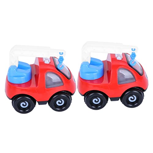 ibasenice 2 STK sankastenspielsachen babyteller Kleinkind Spielzeug Toys Cars Toy car babywagen Buggy Spielzeug für Buggy Baufahrzeug Kranwagen für Kinder Spielzeugauto Puzzle Trägheitsauto von ibasenice