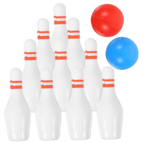 ibasenice 2 Sätze -Bowlingkugel für kinderspielzeug zubehör puppenhaus spielsachen für Toy Dinge Mini-Bowling-Modell Miniatur-Bowlingmodell aus Harz von ibasenice