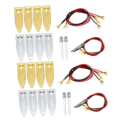 ibasenice 2 Sätze Fruchtstromerzeugung Experimentierausrüstung DIY Batterie Experimentiermaterialien DIY Obstbatterie Experimente Zeigen Pin Typ Elektrodenmaterialien Elektrizität Zink von ibasenice