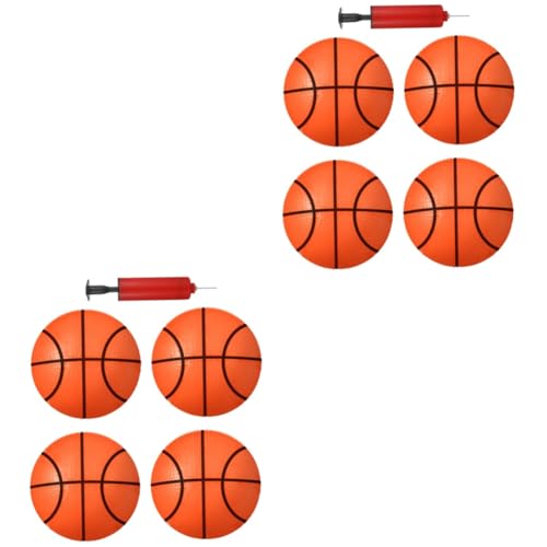 ibasenice 2 Sätze Kleiner Basketball Kinderfußball Aufblasbarer Fußball Pool-Basketball Activity für Kinder aktivity für Kinder PVC-Basketbälle für Kinder Spielzeug für Kleinkinder Plastik von ibasenice