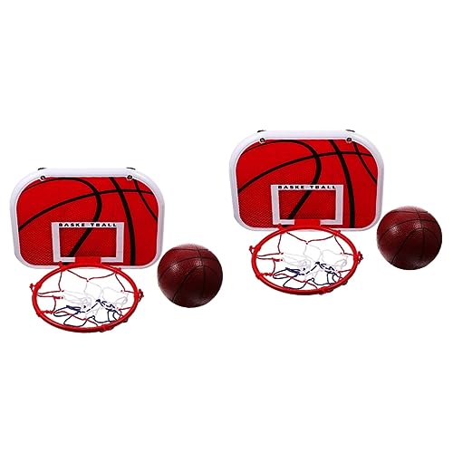 ibasenice 2 Sätze hängender Basketballkorb Basketballfelge für Kinder Mini-Basketballtor Spielzeug Basketball Hoop Indoor Mini Basketball Hoop Kinderspielzeug Basketballkorb für Kinder von ibasenice