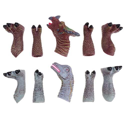 ibasenice 2 Sets Dinosaurier Fingerpuppen Die Marionetten Tier Fingerpuppen Fingerpuppen Fingerpuppe Für Fingerpuppen Weiches Gummi Vinyl von ibasenice