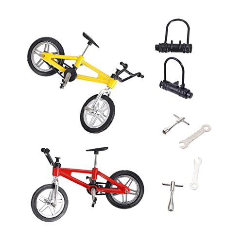 ibasenice 2 Sets Finger Fahrräder Aus Fahrräder Für Freizeitspielzeug Zur Der Kognitiven Fähigkeiten Inklusive 2 Miniatur Finger Bikes Und von ibasenice