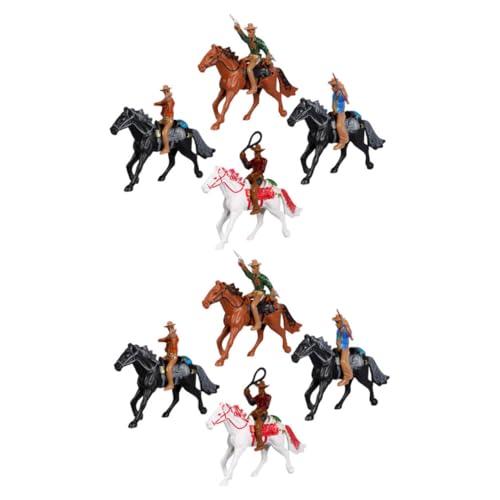 ibasenice 2 Sets Western Cowboy Modell Tots Spielzeug Spielzeug Actionfigur Spielsets Kleine Figuren Tiere Spielzeug Charaktermodelle Figuren Dekorationen Reiterfigur Spielfigur von ibasenice