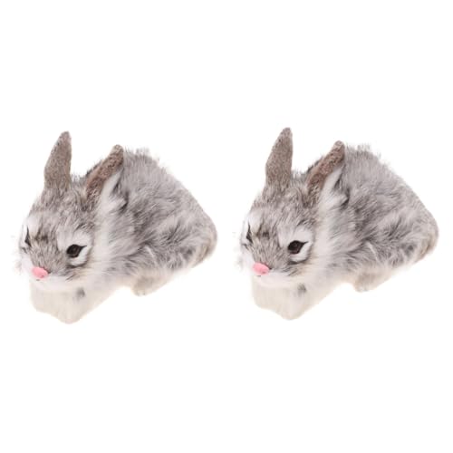 ibasenice 2 Stck. Mini Plüschhase Simulation Kuscheltier Lifelike Stofftier Modell Graues Plüsch Kaninchen und Dekoration Leicht als und Wohnaccessoire ibasenice 2 Stck. Mini Plüschhase Simulation Kuscheltier Lifelike Stofftier Modell Graues Plüsch Kaninchen und Dekoration Leicht als und Wohnaccessoire von ibasenice