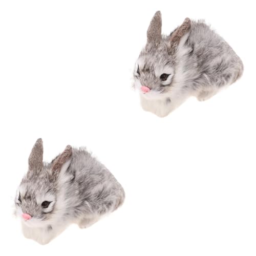 ibasenice 2 Stck. Plüschhase Simulation Kuscheltier Lifelike Modell Kleines Dekoratives Stofftier Langlebig Leicht Tragbar Verarbeitung für Zuhause und Tiermotto Partys ibasenice 2 Stck. Plüschhase Simulation Kuscheltier Lifelike Modell Kleines Dekoratives Stofftier Langlebig Leicht Tragbar Verarbeitung für Zuhause und Tiermotto Partys von ibasenice