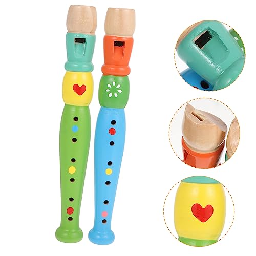 ibasenice 2 Stück 6 Loch Piccolo Musikspielzeug Für Kinder Blasinstrument Für Kinder Professionelle Konzertflöte Kindermusikinstrumente Blockflöte Instrument Für Kinder von ibasenice