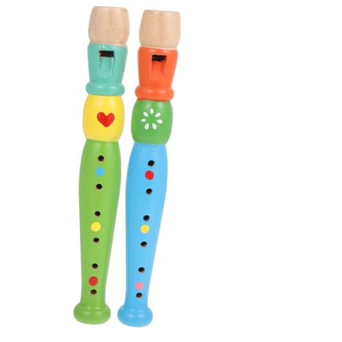 ibasenice 2 Stück 6 Loch Piccolo Musikspielzeug Für Kinder Blasinstrument Für Kinder Professionelle Konzertflöte Kindermusikinstrumente Blockflöte Instrument Für Kinder von ibasenice