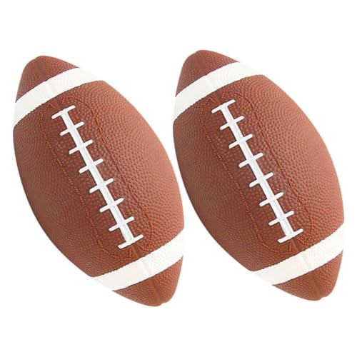 ibasenice 2 Stück Farbiger Rugby Rugby Ball Rugby Übungen Indoor Outdoor Fußball Profi Rugbyball Kinderfußball Jugendfußball Aufblasbarer Rugby Kleiner Fußball Mini Fußball PVC von ibasenice