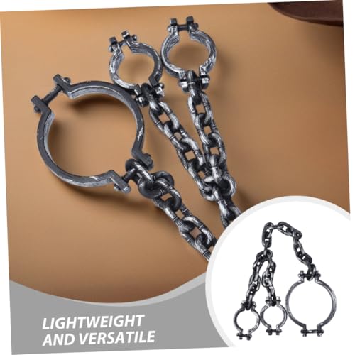 ibasenice 2 Stück Halloween Handschellen Kunststoff- Leichte Realistische Armfesseln für Gruselige Partydeko als Gefangenen-requisite und Halloween-kostümaccessoire ibasenice 2 Stück Halloween Handschellen Kunststoff- Leichte Realistische Armfesseln für Gruselige Partydeko als Gefangenen-requisite und Halloween-kostümaccessoire von ibasenice