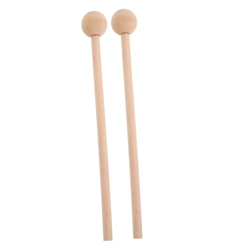 ibasenice Percussion-Sticks Schlägel für Jungen und Mädchen 2er-Pack Xylophon-schlägel Heller Sicheres Holzmaterial für Frühes Musiklernen von ibasenice