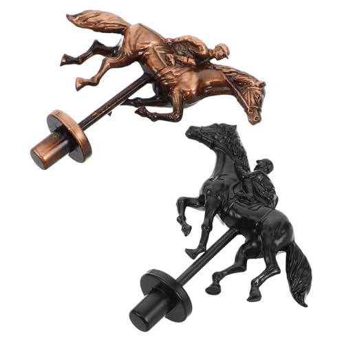 ibasenice 2 Stück Metall-Pferderennen-brettspielfiguren, Klassisches Pferdemodell Für Brettspiel, Miniatur-Pferderennen-brettspiel, Metallpferd-spielstück von ibasenice