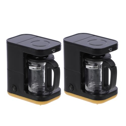 ibasenice 2 Stück Mini Kaffeemaschine Modell Kaffeemaschine Kinderspielzeug Mini Eiscreme Für Kleinkinder Mini Espressomaschine Spielzeughaus B Café Spielset Für von ibasenice