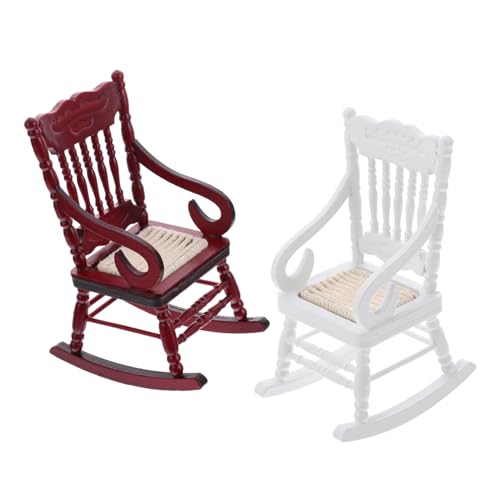 ibasenice 2 Stück Miniatur Schaukelstuhl aus Holz Puppenhaus Möbel für Kreative Bastelprojekte Stabile Mini Lounge Stühle für Puppenhaus Feengarten Dekoration Detailreiche Handgefertigte ibasenice 2 Stück Miniatur Schaukelstuhl aus Holz Puppenhaus Möbel für Kreative Bastelprojekte Stabile Mini Lounge Stühle für Puppenhaus Feengarten Dekoration Detailreiche Handgefertigte von ibasenice
