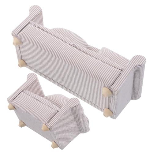 ibasenice 2 Stück Miniatur Wohnzimmer Sofa Teilig mit Kissen Realistische Stoffpolsterung Langlebiges Puppenhaus Möbel Modell Dekoratives Miniatur Couch Modell für Puppenhaus Szene ibasenice 2 Stück Miniatur Wohnzimmer Sofa Teilig mit Kissen Realistische Stoffpolsterung Langlebiges Puppenhaus Möbel Modell Dekoratives Miniatur Couch Modell für Puppenhaus Szene von ibasenice