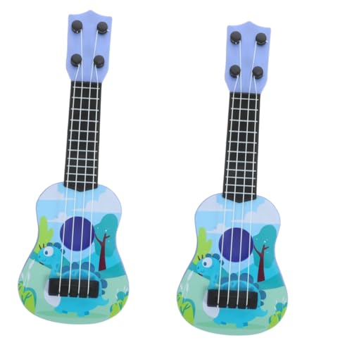 ibasenice 2 Stück Nachahmung Gitarre Spielzeug Simulation Ukulele Kleinkind Mini Gitarre Mini Gitarre Instrumente Kinder Ukulele Gitarre Für Kinder Miniatur Gitarre Modelle Mini Ukulele von ibasenice