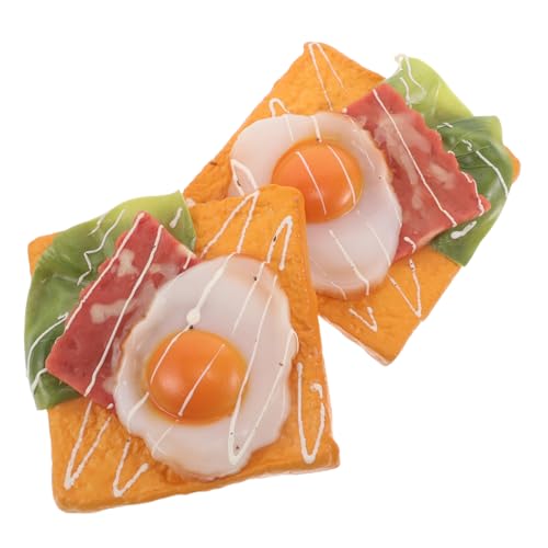 ibasenice 2 Stück Realistische Kunstfood-Modelle PU Gefälschtes Toastbrot mit Spiegelei Langlebige Leichte Deko-Requisiten für Bäckerei Küchendekor Fotografie ibasenice 2 Stück Realistische Kunstfood-Modelle PU Gefälschtes Toastbrot mit Spiegelei Langlebige Leichte Deko-Requisiten für Bäckerei Küchendekor Fotografie von ibasenice