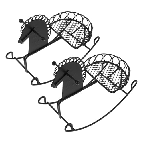 ibasenice 2stücke Spielzeugpferdfiguren Aus Metall Miniatur-pferdemodellspielzeug Kleines Schaukelpferd Für Puppenhausmöbelmodell Und Ministuhlschmuck ibasenice 2stücke Spielzeugpferdfiguren Aus Metall Miniatur-pferdemodellspielzeug Kleines Schaukelpferd Für Puppenhausmöbelmodell Und Ministuhlschmuck von ibasenice
