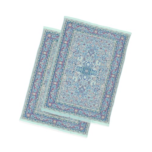 ibasenice 2 Stück Teiliges Miniatur Puppenhaus Teppich mit Floralem Vintage-Motiv Rechteckige Stoffteppiche als Realistische Bodenauflage Leichte und Tragbare Puppenhaus Möbel Zubehör ibasenice 2 Stück Teiliges Miniatur Puppenhaus Teppich mit Floralem Vintage-Motiv Rechteckige Stoffteppiche als Realistische Bodenauflage Leichte und Tragbare Puppenhaus Möbel Zubehör von ibasenice