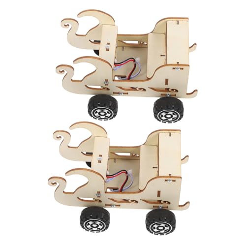 ibasenice 2 Stück Teiliges Stem für Sprachgesteuertes Holz Auto Modell DIY Wissenschafts und Technikspielzeug Lernspiel für Ingenieurwesen und Kreative Experimente ibasenice 2 Stück Teiliges Stem für Sprachgesteuertes Holz Auto Modell DIY Wissenschafts und Technikspielzeug Lernspiel für Ingenieurwesen und Kreative Experimente von ibasenice