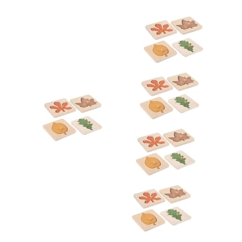 ibasenice 20 STK Blatt-Puzzle pädagogisches Puzzlespielzeug Puzzle-Spielzeug Fallen rätsel Montessori-Rätsel Kleinkind-Puzzle Kinderspielzeug Kleinkinder Spielzeug Aufklärungsspielzeug Holz von ibasenice