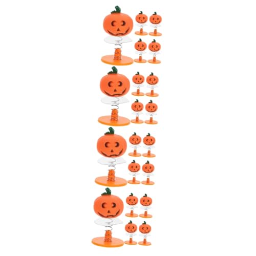 ibasenice 20 STK Hüpfende Kürbispuppe Halloween-Klassenzimmerbelohnungen Halloween-Leckereipreise für Kinder Halloween Dekoration Spielzeuge Kinderspielzeug Gastgeschenke Eisen von ibasenice