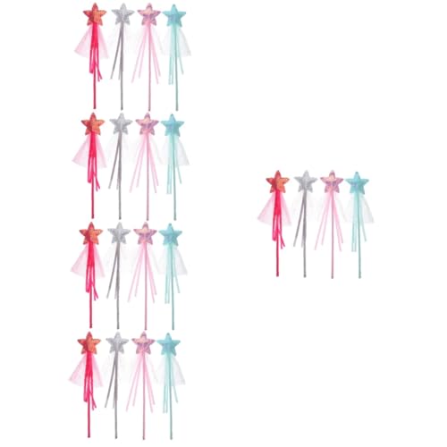 ibasenice 20 STK Pentagramm-Fee-Zauberstab Zauberstäbe für Mädchen Spielzeug für Kinder und Mädchen Fairy Wand Party deko Kinder Girl Toys Kinderspielzeug Cosplay-Fee-Sticks Feenstab Plastik von ibasenice