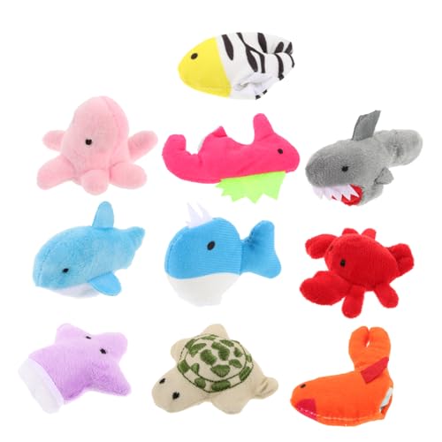 ibasenice 20 STK Tierpuppen Meerestiere Fingerpuppen Schildkröte Fingerpuppe Fingerpuppen für Kinder Fingerspielzeug für Kinder Fingerpuppen für Babys Tierische Fingerpuppen von ibasenice