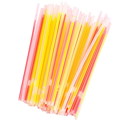 ibasenice 200 Stk Leuchtstab-Set bunte Leuchtstäbe Neon-Armbänder Neon-Halsketten leuchtende armbänder glowstick glowingtoy einhandzwinge Foto-Requisite Leuchtstäbe Masse Plastik von ibasenice