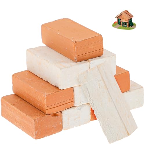 ibasenice 20St Mini-Steine Bausteine ​​Bauen Ziegel Miniaturen Mini-Zubehör Miniaturbausteine Backsteinlandschaft Mini-Bausteine künstliche Mauerschwänze DIY zubehör Möbel gebackene Fliesen von ibasenice