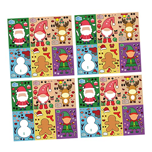ibasenice 24 Blatt Teiliges DIY Weihnachtssticker für Kreative Cartoon Puzzle Aufkleber mit Schneemann Festliche Bastelspiele für Weihnachtsfeiern und Geschenkdekoration ibasenice 24 Blatt Teiliges DIY Weihnachtssticker für Kreative Cartoon Puzzle Aufkleber mit Schneemann Festliche Bastelspiele für Weihnachtsfeiern und Geschenkdekoration von ibasenice